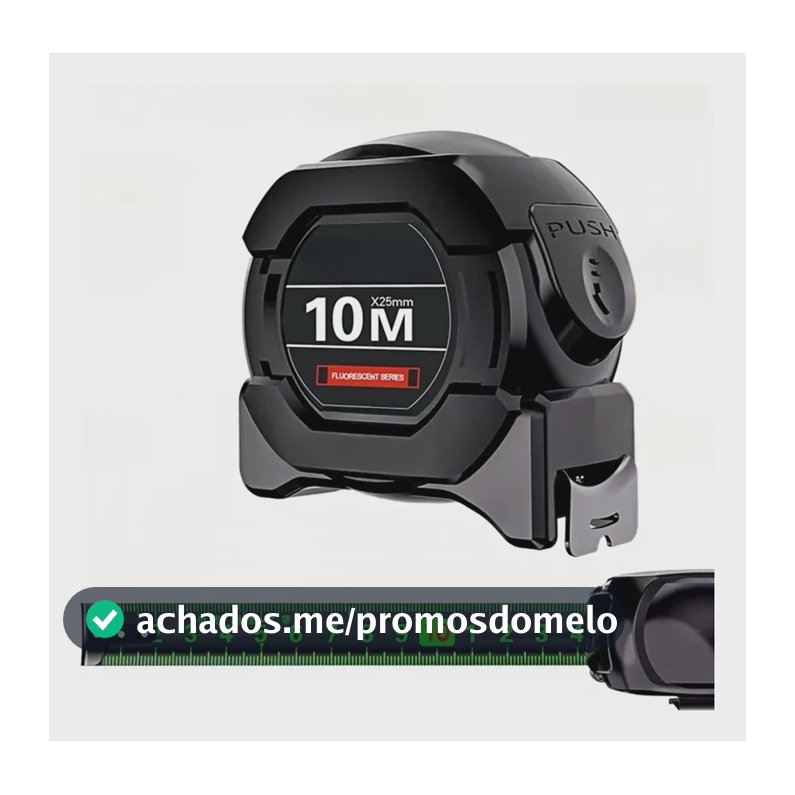 Trena Métrica Profissional Fluorescente 10m Aço Carbono