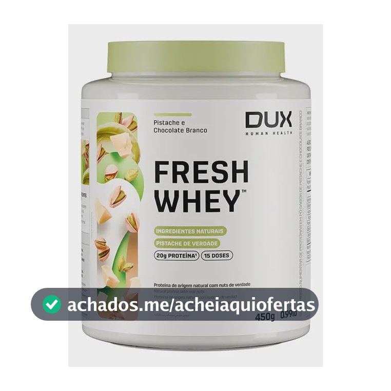 Fresh whey Dux nutrition Pistache E Chocolate Branco X 450g