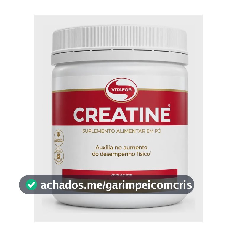 Creatina Vitafor em Pó 300g sem Sabor