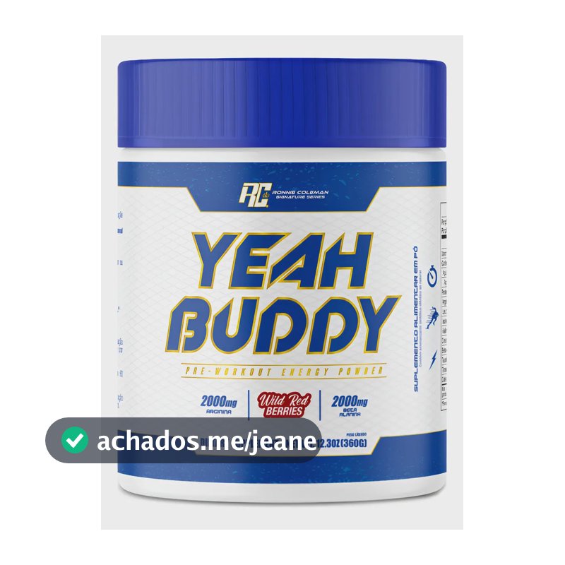 Pré Treino yeah buddy Ronnie Coleman Frutas Vermelhas 360g