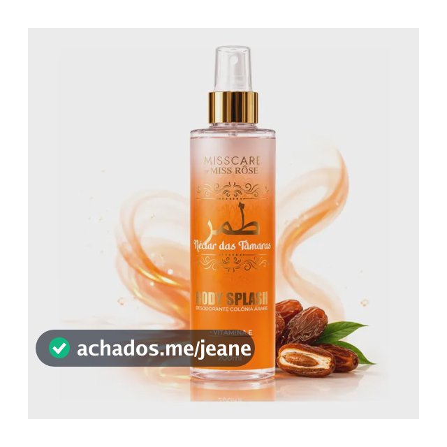Body Splash Colônia Árabe Feminino Néctar Das Tâmaras 200ml