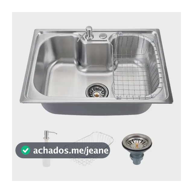 Cuba Gourmet Para Cozinha Com Acessórios Aço Inox 201 60x42cm Carajás Pingoo.casa - Prata Prateado