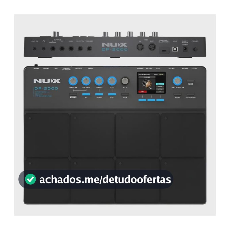 Sample Pad De Efeitos Nux Dp2000 Octapad Bateria Eletronica