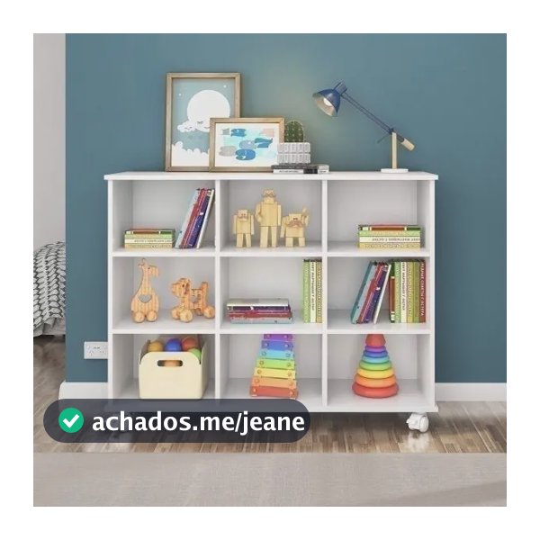 Nicho Organizador 3x3 Qmovi Branco Bi Branco