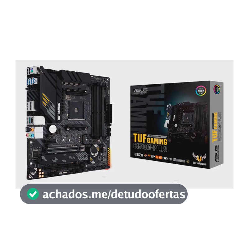 Placa Mãe Asus Tuf Gaming B550m-plus Ddr4 AMD Am4 mATX RGB