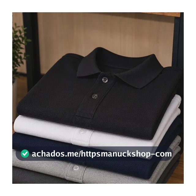 Kit 5 Camisas Gola Polo Masculina Blusa Slim Atacado Piquet