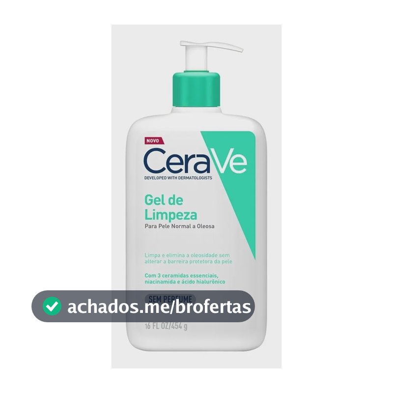 Gel De Limpeza Facial Para Pele Normal A Oleosa 454g Cerave