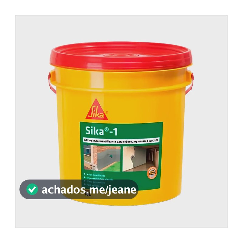 Aditivo Impermeabilizante Sika1 Cimento Argamassa E Concreto