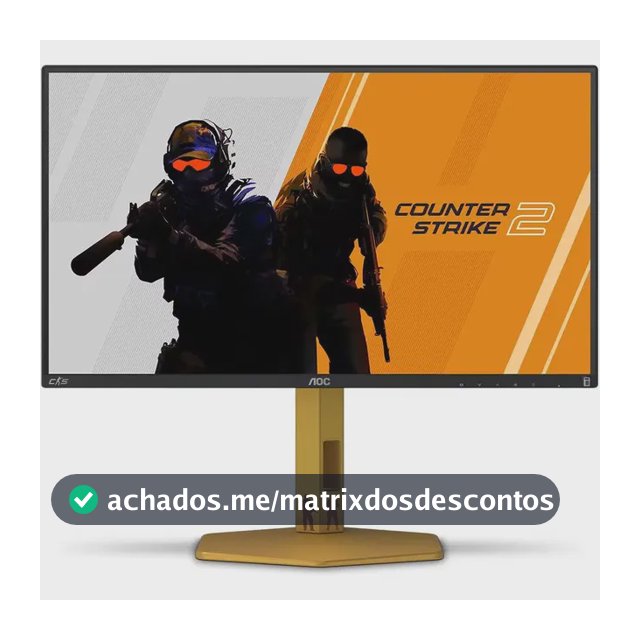 Monitor Gamer Aoc Cs25g/78 310hz/0,3ms/24,5`` Preto Bivolt