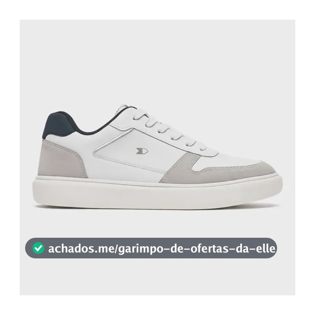 Tênis Sapatenis Masculino Sandrini Evoke Lite Branco Couro