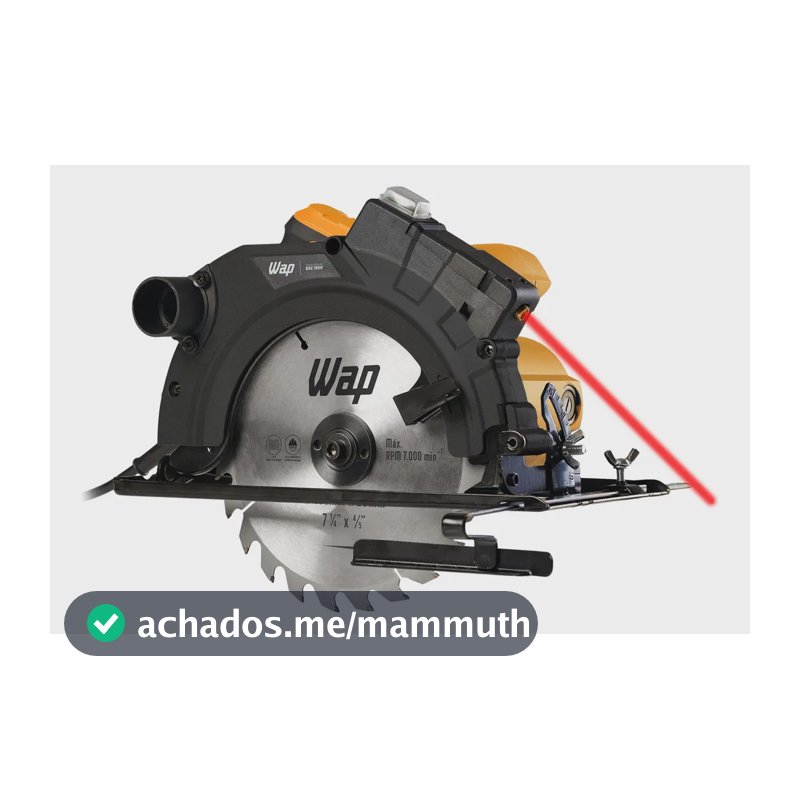Serra Circular Elétrica WAP ESC 1500 com Guia Laser e 1500W de Potência