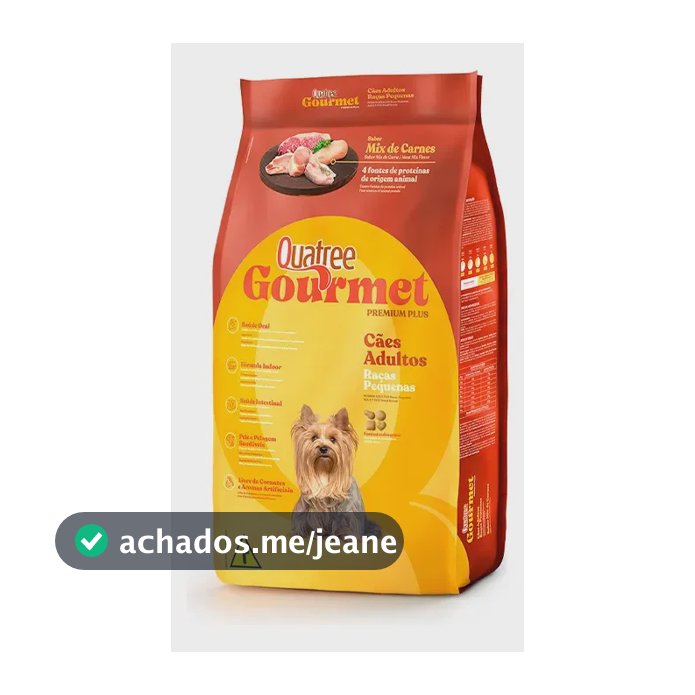 Ração Quatree Gourmet para cachorro adulto raças pequenas 10 kg
