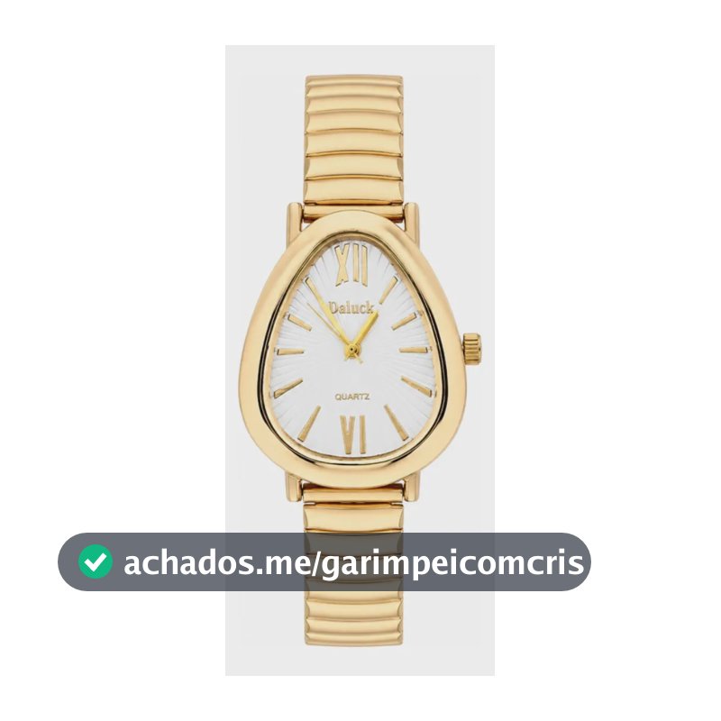 Relógio De Pulso Feminino Premium Aço Bracelete Tulipa Moda Dourado Cx Branca