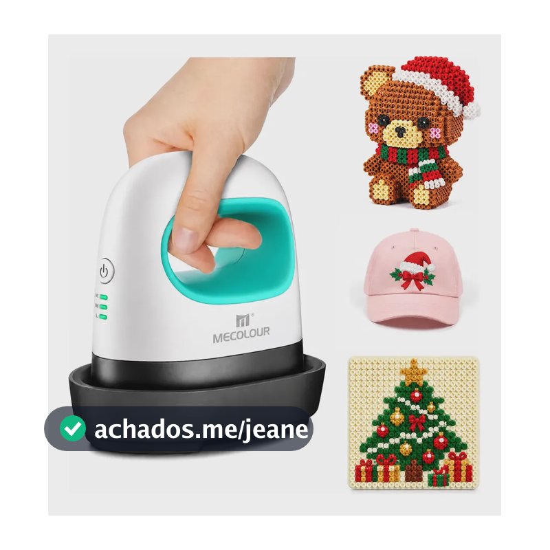 Mecolour Easy Iron Mini Prensa Térmica Cor Azul