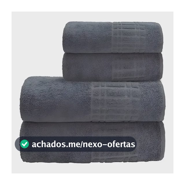 Jogo De Toalha Banho 4 peças 100 Algodão 400 gr/m Loft Camesa
