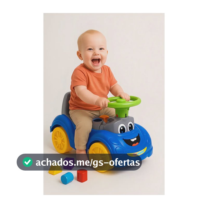 Totokinha Cardoso Azul – Triciclo Infantil Sport 3 em 1 Super Divertido Seguro e Resistente