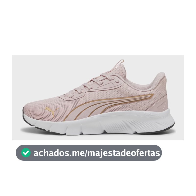 Tênis Flexfocuslite Modern Feminino Bpd Puma Rosa Claro E Dourado 34 Br