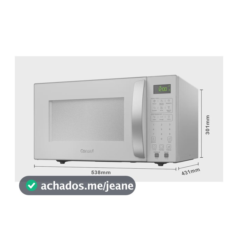 Micro-ondas Consul 32L Branco com Menu Fácil - CMS46AB