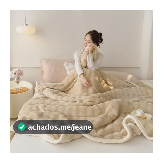 B Shang Manta De Pelúcia Reversível Toque Macio E Espessa Fz Coral-claro Coral-claro 0554758341620