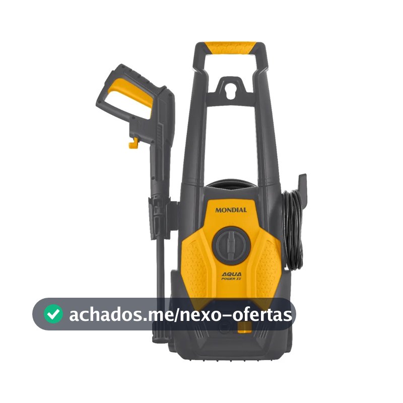 Lavadora de Alta Pressão Aqua Power II, Mondial, Cinza/Amarela, 1500W - LAP-02-GY