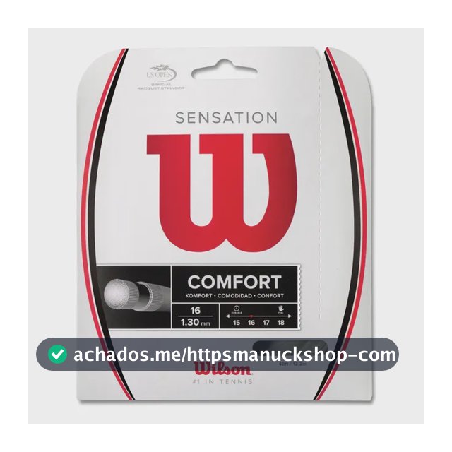 Corda Wilson Sensation Comfort 16 1.30mm - Cartela Lacrada Cor Branco Espessura 1.3 Mm