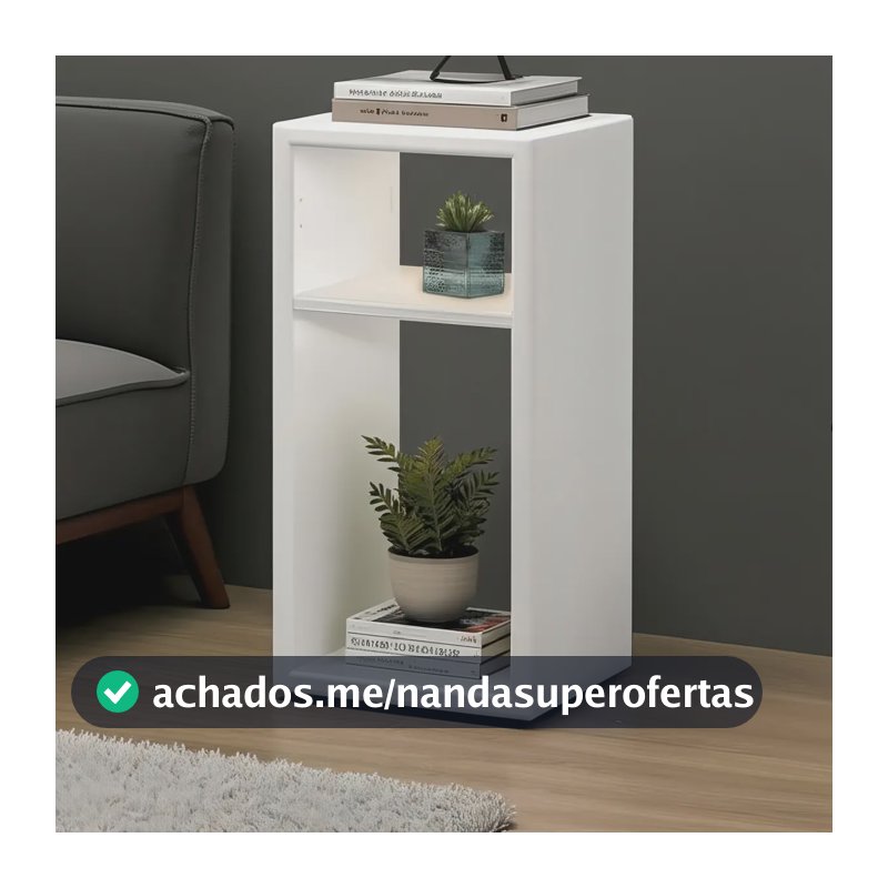 Mesa De Cabiceira Pratica E Versátil Cor Neutra Moderno Acabamento Mate Cor Branco