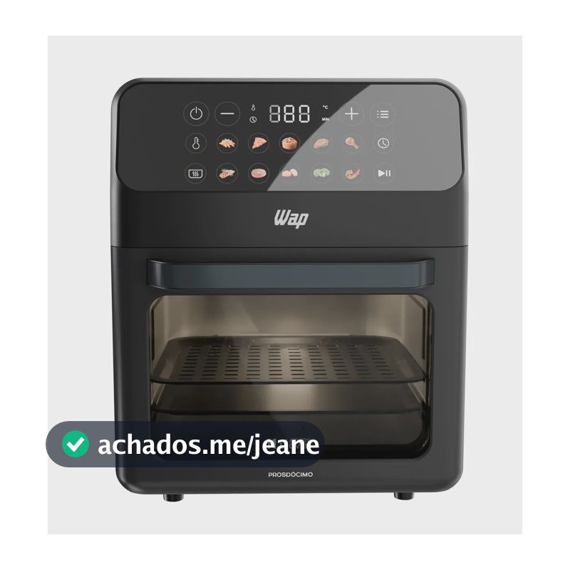 Air Fryer Oven 11 Litros Wap Waod4 Grey Stone Painel Digital 11 Funções 220V