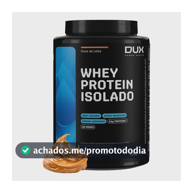Whey Protein Isolado (900g) Dux Nutrition Sabor Doce De Leit Doce De Leite