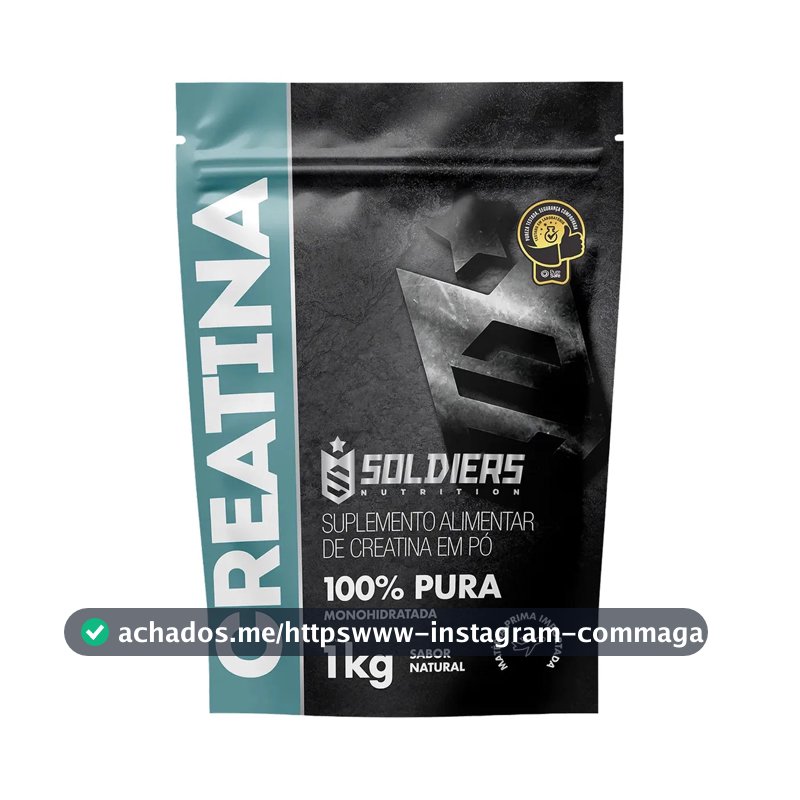 Creatina Soldiers Nutrition em pó Sem sabor x 1kg