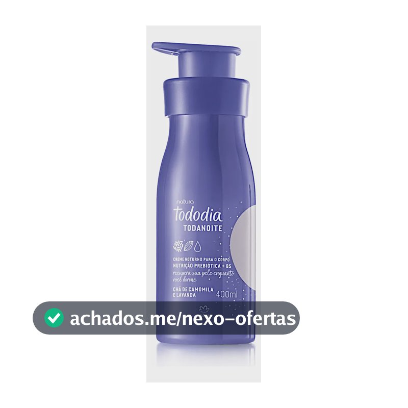 Creme Corporal Tododia Natura Chá de Camomila Lavanda 400ml