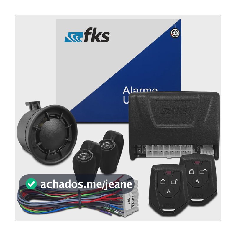Alarme Automotivo FKS FK902 Celta Corsa Onix Com Desliga Rádio