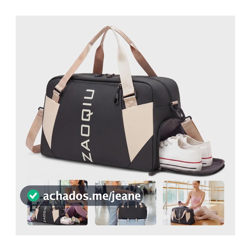 Bolsa Mala De Mão 10kg Feminina De Bordo Viagem Grande Preto