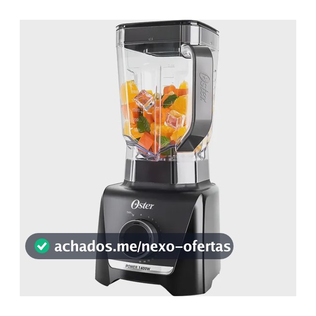 Liquidificador 3,2l 15 Velocidades 1400w Pulsar Oster 110v Preto 127v