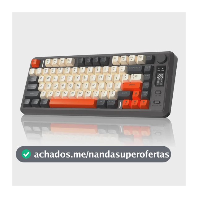 Teclado Para Jogos Sem Fio Freewolf M75 Com Toque Mecânico Glimmer