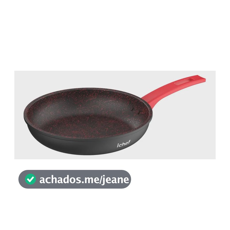 Panela First Sauté Grand Vermelha 24cm Ichef Polishop Ichef