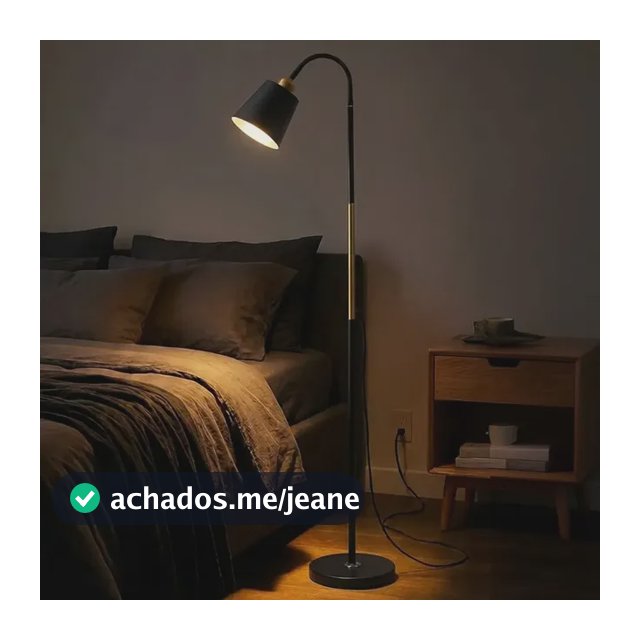 Luminária De Chão Pedestal De Piso Abajur Articulada Flexive