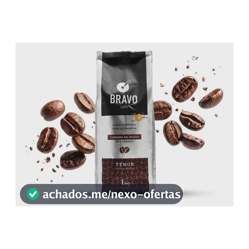 Café Tenor Torrado Em Grãos Bravo Café Pacote 1kg