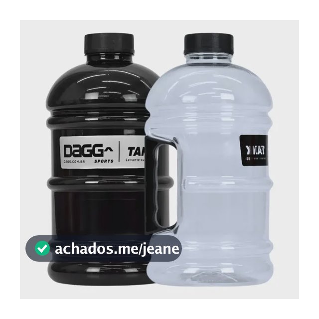 Kit 2 Garrafas Galão De Água Dagg Tank 2l Academia Treino