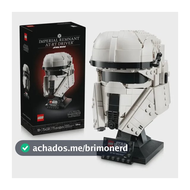 Capacete de piloto Lego Star Wars 75458 Tm at-RT 775 peças