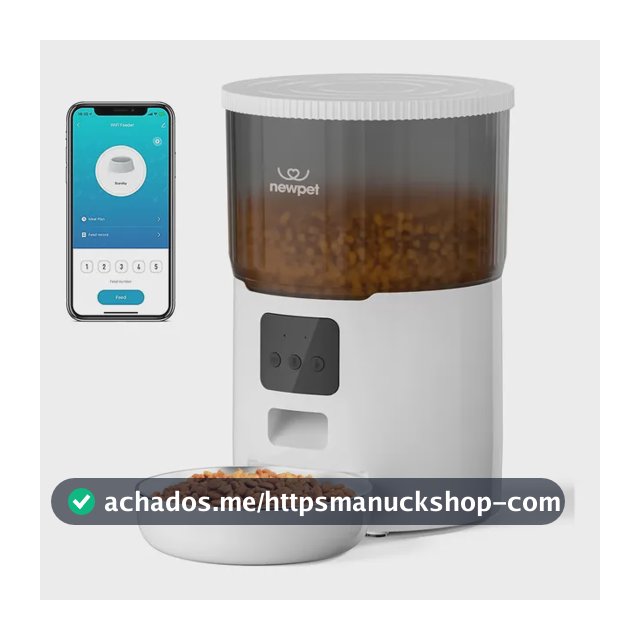 Comedouro Automático 4L Newpet Para Cães E Gatos Com Voz E App