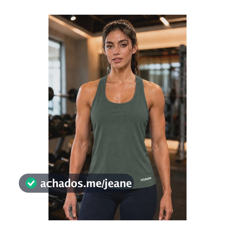 Regata Feminina Fitness Nadador Dry Fit Treino Academia Militar M