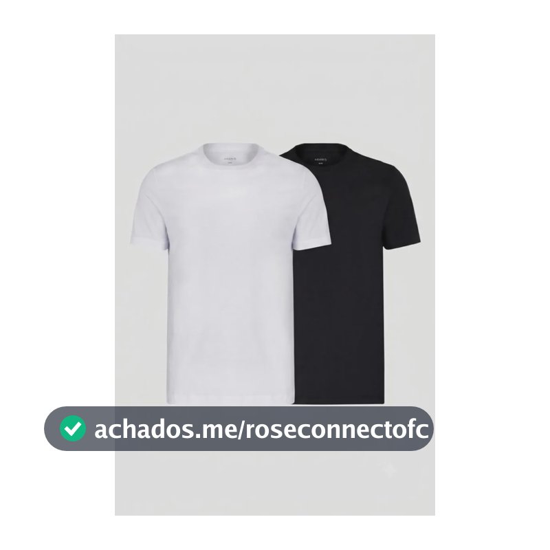 Kit Aramis 2 Camisetas Comfort+ Preto E New Basic Branco Preto Gg