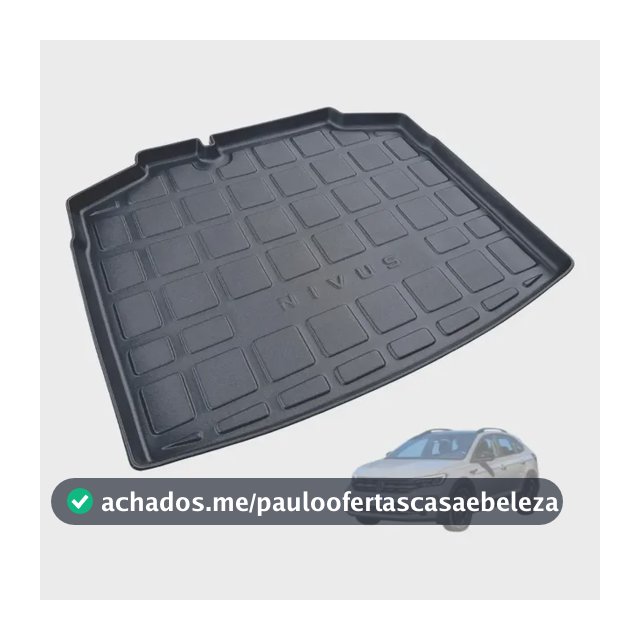 Tapete Bandeja Porta Malas Volkswagen Nivus Encaixe Perfeito Preto