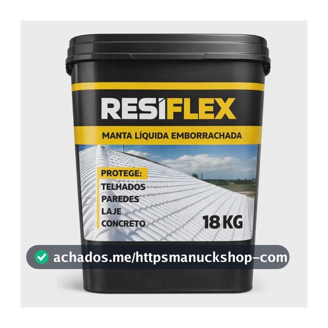 Premium Acrílica Manta Líquida 18kg Emborrachada Impermeavel Cinza Fosco