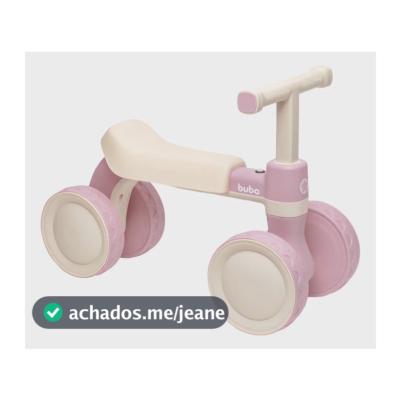 Bicicleta De Equilibrio Rosa Com Som Sem Pedal 18824 - Buba