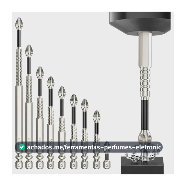 Kit 9 Pontas Bits Magnéticas K5 Ph2 Para Parafusadeira