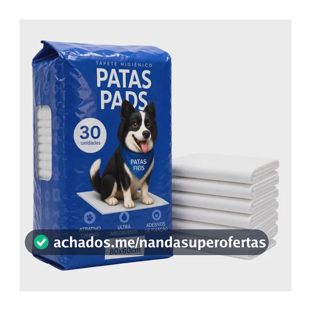 Tapete Higienico Caes Grande 80x60 30 Und - Patas Pads