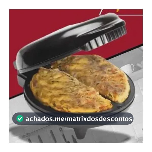 Omeleteira Antiaderente Elétrica Dupla 800w Mr. Cheff 110v