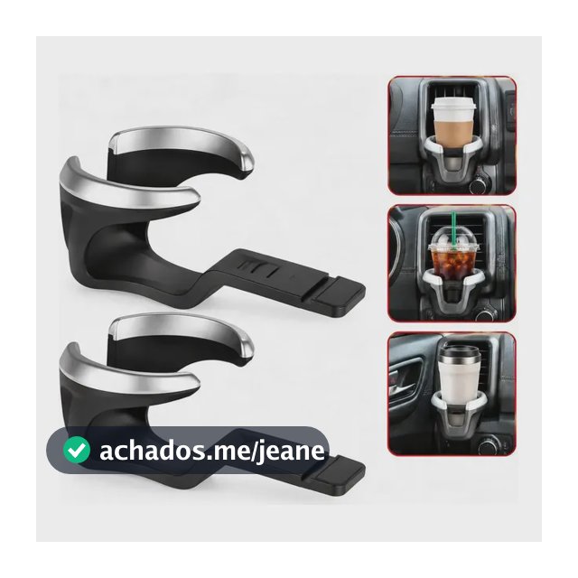 Par Porta Copo S10 Suporte Para Lata Veicular Para Chevrolet Preto