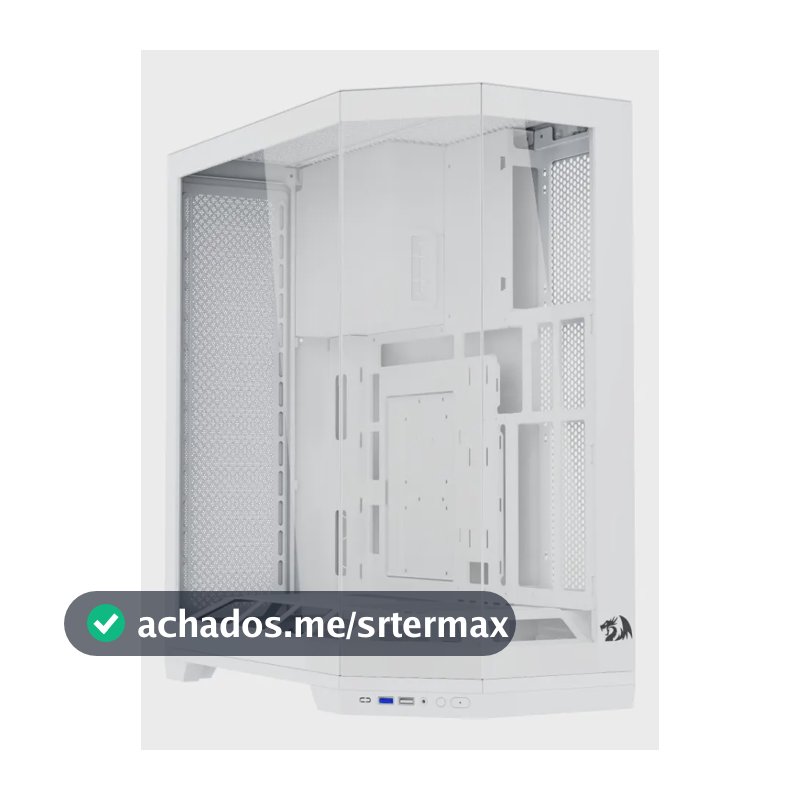 Gabinete Gamer Redragon Edge Branco Sem Fans Ca-608w Branco